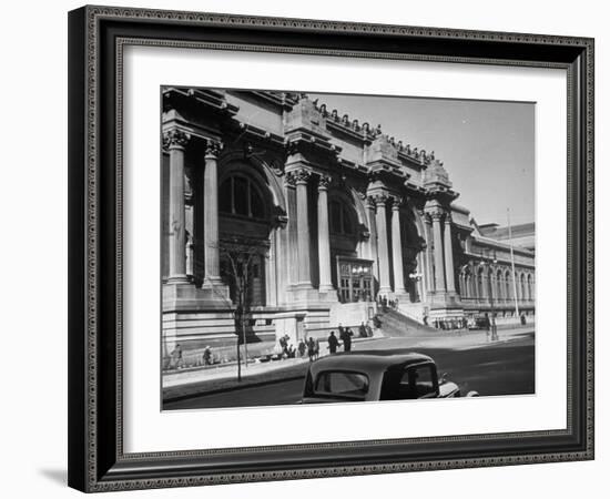 Exterior of the Metropolitan Museum of Art-Alfred Eisenstaedt-Framed Photographic Print