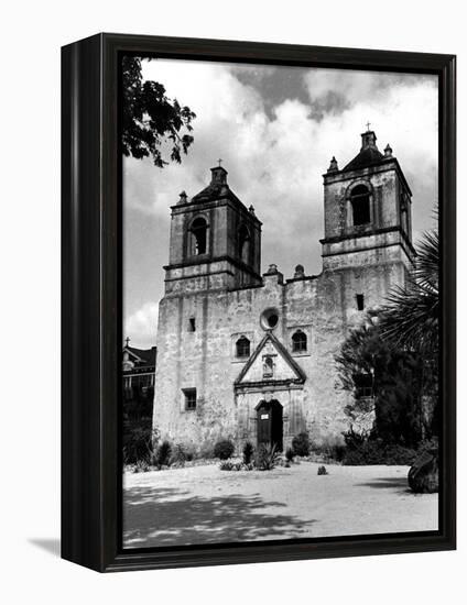 Exterior of the Mission Conception Near San Antonio, also known as the Alamo-Carl Mydans-Framed Premier Image Canvas