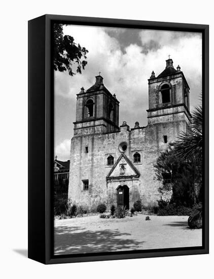 Exterior of the Mission Conception Near San Antonio, also known as the Alamo-Carl Mydans-Framed Premier Image Canvas