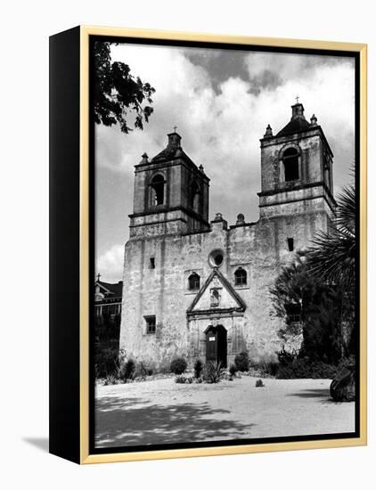 Exterior of the Mission Conception Near San Antonio, also known as the Alamo-Carl Mydans-Framed Premier Image Canvas