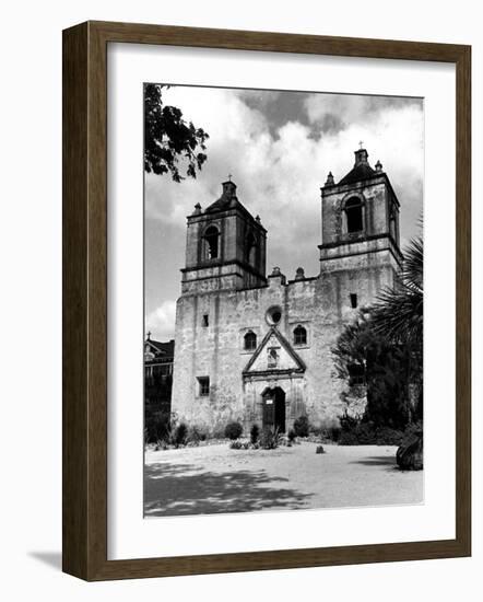 Exterior of the Mission Conception Near San Antonio, also known as the Alamo-Carl Mydans-Framed Photographic Print