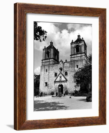 Exterior of the Mission Conception Near San Antonio, also known as the Alamo-Carl Mydans-Framed Photographic Print
