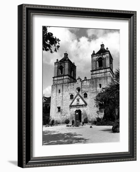 Exterior of the Mission Conception Near San Antonio, also known as the Alamo-Carl Mydans-Framed Photographic Print