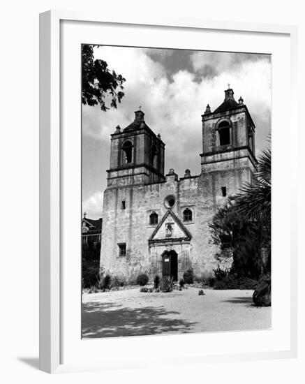 Exterior of the Mission Conception Near San Antonio, also known as the Alamo-Carl Mydans-Framed Photographic Print