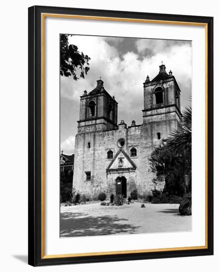 Exterior of the Mission Conception Near San Antonio, also known as the Alamo-Carl Mydans-Framed Photographic Print