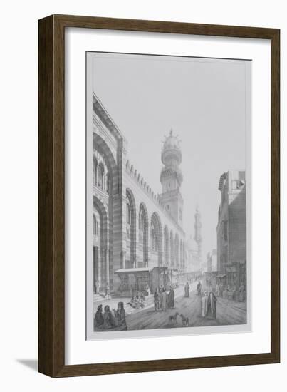 Exterior of the Mosque of Qalaoun, Plate 20 from "Monuments and Buildings of Cairo"-Pascal Xavier Coste-Framed Giclee Print