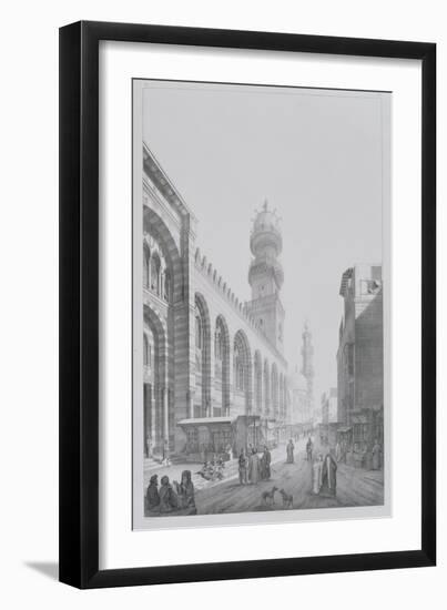 Exterior of the Mosque of Qalaoun, Plate 20 from "Monuments and Buildings of Cairo"-Pascal Xavier Coste-Framed Giclee Print