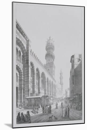 Exterior of the Mosque of Qalaoun, Plate 20 from "Monuments and Buildings of Cairo"-Pascal Xavier Coste-Mounted Giclee Print