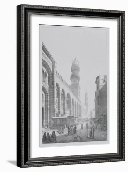 Exterior of the Mosque of Qalaoun, Plate 20 from "Monuments and Buildings of Cairo"-Pascal Xavier Coste-Framed Giclee Print