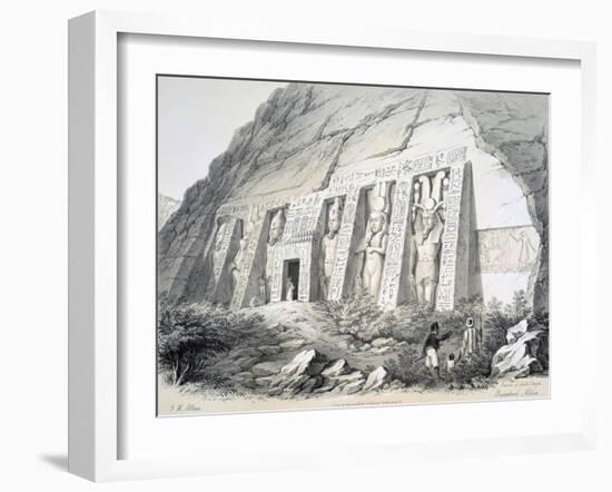 Exterior of the North Temple, Ebsamboul, Nubia, C1850-Augustus Butler-Framed Giclee Print