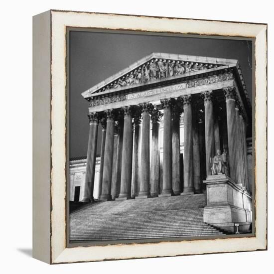 Exterior of the Supreme Court Building-Paul Schutzer-Framed Premier Image Canvas