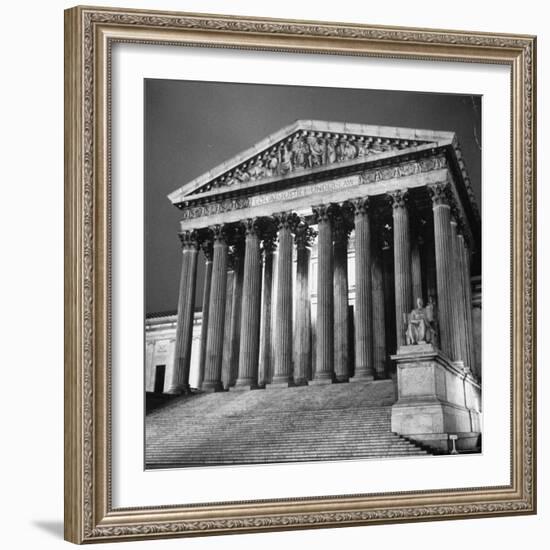 Exterior of the Supreme Court Building-Paul Schutzer-Framed Photographic Print