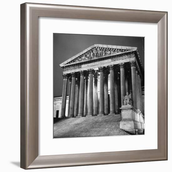 Exterior of the Supreme Court Building-Paul Schutzer-Framed Photographic Print