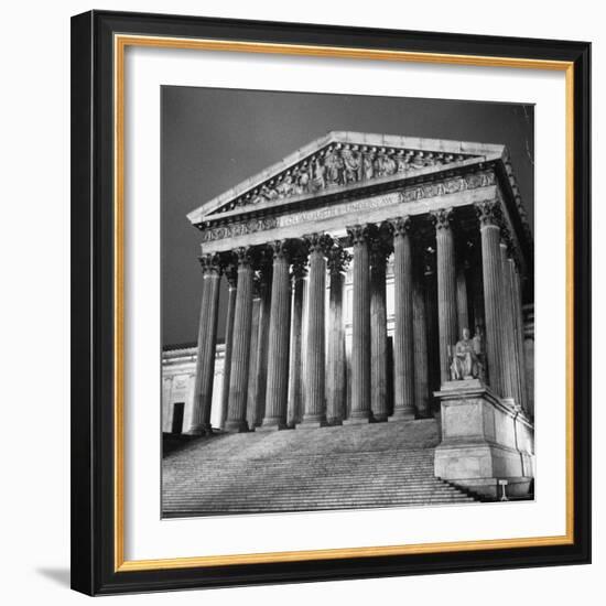 Exterior of the Supreme Court Building-Paul Schutzer-Framed Photographic Print