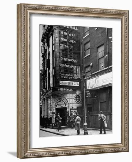 Exterior of the Windmill Theater-null-Framed Photographic Print