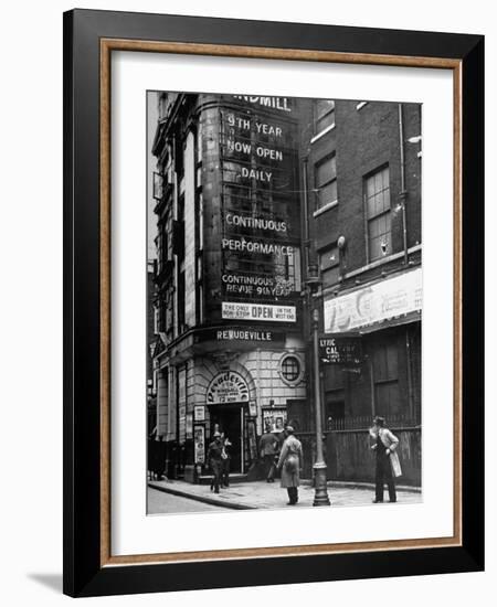 Exterior of the Windmill Theater-null-Framed Photographic Print