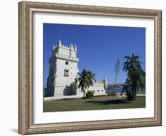 Exterior of Torre De Belem, UNESCO World Heritage Site, Belem, Lisbon, Portugal-Neale Clarke-Framed Photographic Print