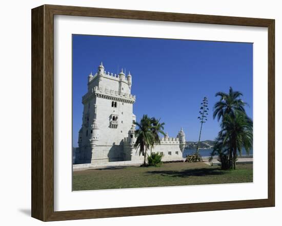 Exterior of Torre De Belem, UNESCO World Heritage Site, Belem, Lisbon, Portugal-Neale Clarke-Framed Photographic Print