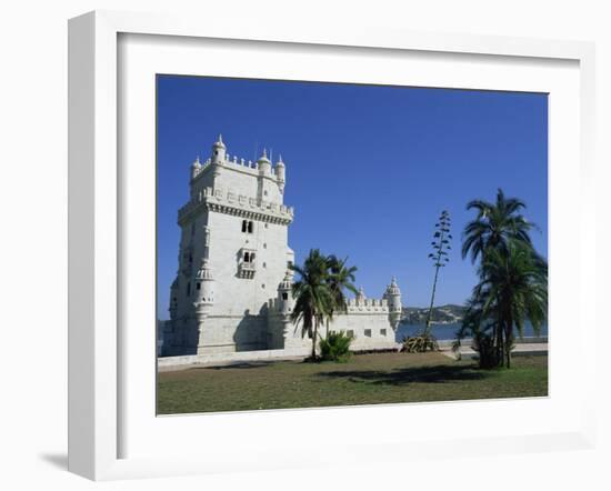 Exterior of Torre De Belem, UNESCO World Heritage Site, Belem, Lisbon, Portugal-Neale Clarke-Framed Photographic Print