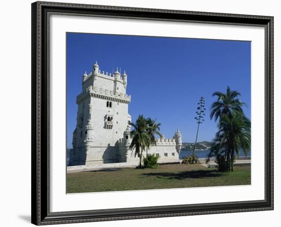 Exterior of Torre De Belem, UNESCO World Heritage Site, Belem, Lisbon, Portugal-Neale Clarke-Framed Photographic Print