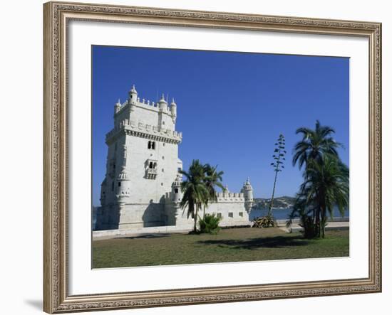 Exterior of Torre De Belem, UNESCO World Heritage Site, Belem, Lisbon, Portugal-Neale Clarke-Framed Photographic Print