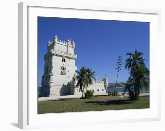 Exterior of Torre De Belem, UNESCO World Heritage Site, Belem, Lisbon, Portugal-Neale Clarke-Framed Photographic Print