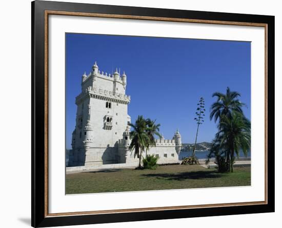 Exterior of Torre De Belem, UNESCO World Heritage Site, Belem, Lisbon, Portugal-Neale Clarke-Framed Photographic Print