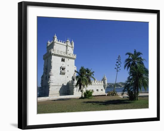 Exterior of Torre De Belem, UNESCO World Heritage Site, Belem, Lisbon, Portugal-Neale Clarke-Framed Photographic Print