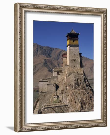 Exterior of Tower at Yumbu Lhakang, the Oldest Dwelling in Tibet, Central Valley of Tibet, China-Alison Wright-Framed Photographic Print