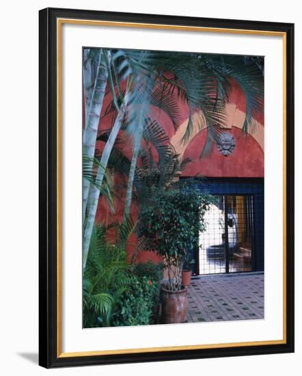 Exterior of Traditional Mexican Architecture, Puerto Vallarta, Mexico-Merrill Images-Framed Photographic Print