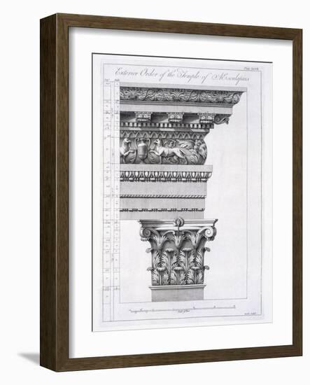 Exterior Order of the Temple of Aesculapius, Plate XLVII-Robert Adam-Framed Giclee Print