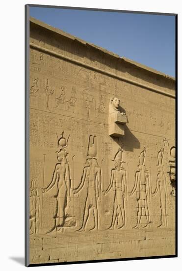 Exterior Reliefs, Temple of Hathor, Dendera, Egypt, North Africa, Africa-Richard Maschmeyer-Mounted Photographic Print