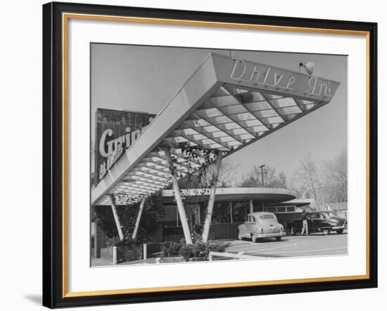 Exterior View of a Drive in Restaurant-Loomis Dean-Framed Photographic Print