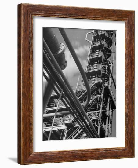 Exterior View of a Refinery and Factory-Andreas Feininger-Framed Photographic Print