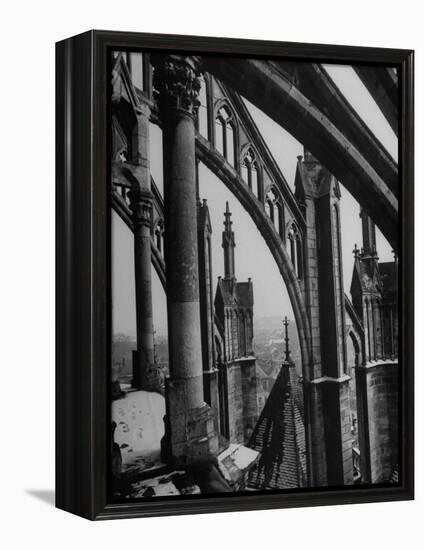 Exterior View of Amiens Cathedral-Nat Farbman-Framed Premier Image Canvas