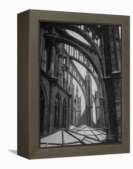 Exterior View of Amiens Cathedral-Nat Farbman-Framed Premier Image Canvas