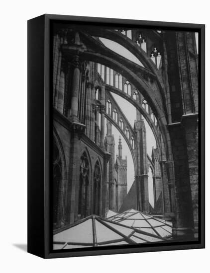 Exterior View of Amiens Cathedral-Nat Farbman-Framed Premier Image Canvas