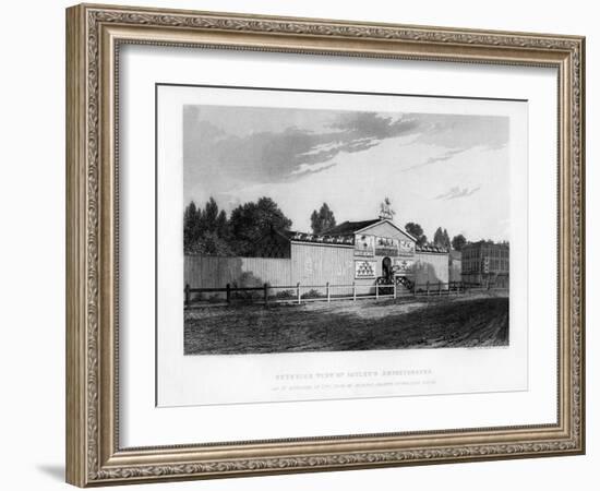 Exterior View of Astley's Amphitheatre in London as it Appeared in 1777-William Capon-Framed Giclee Print