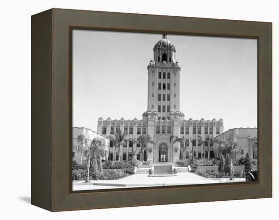 Exterior View of Beverly Hills City Hall-null-Framed Premier Image Canvas