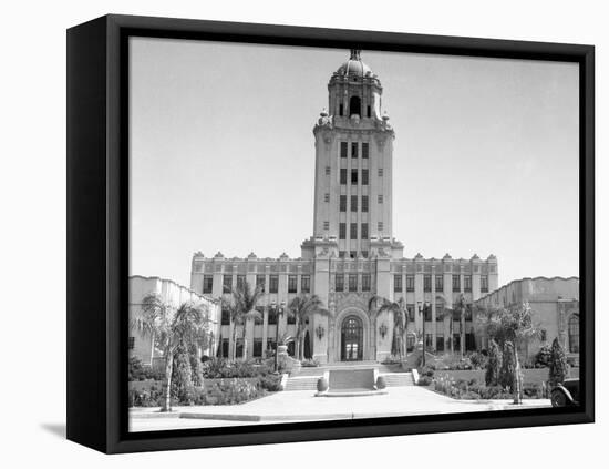 Exterior View of Beverly Hills City Hall-null-Framed Premier Image Canvas