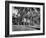 Exterior View of Charles Eames House, Showing How it Nudges into a Hillside-Peter Stackpole-Framed Photographic Print