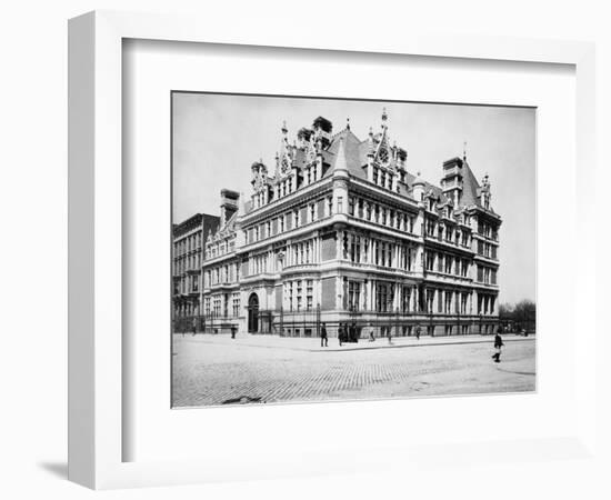 Exterior View of Cornelius Vanderbilt Ii Residence-J.S. Johnston-Framed Photographic Print