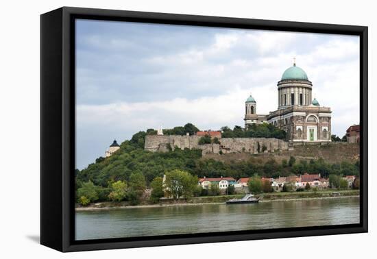 Exterior View of Esztergom Basilica from Danube River-Kimberly Walker-Framed Premier Image Canvas