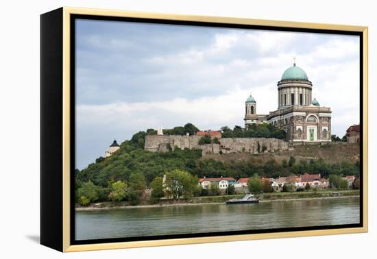 Exterior View of Esztergom Basilica from Danube River-Kimberly Walker-Framed Premier Image Canvas