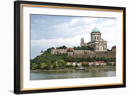 Exterior View of Esztergom Basilica from Danube River-Kimberly Walker-Framed Photographic Print