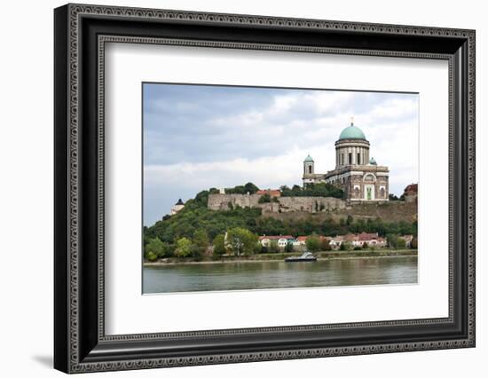 Exterior View of Esztergom Basilica from Danube River-Kimberly Walker-Framed Photographic Print