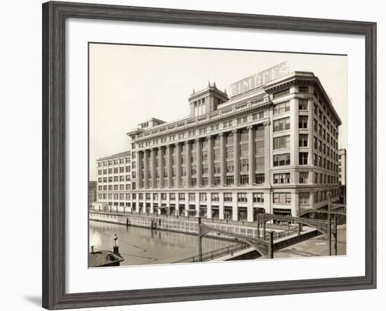 Exterior View of Gimbels Department Store-null-Framed Photographic Print