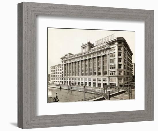 Exterior View of Gimbels Department Store-null-Framed Photographic Print