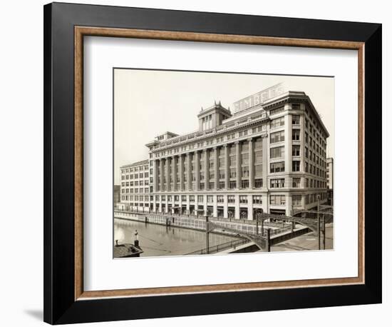 Exterior View of Gimbels Department Store-null-Framed Photographic Print