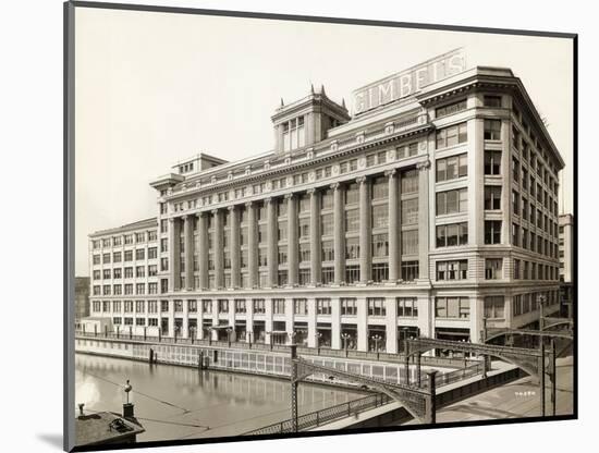 Exterior View of Gimbels Department Store-null-Mounted Photographic Print